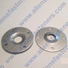 1-3/4 ROUND BACK UP PLATE,ALUMINUM,HOLE'S ARE 1